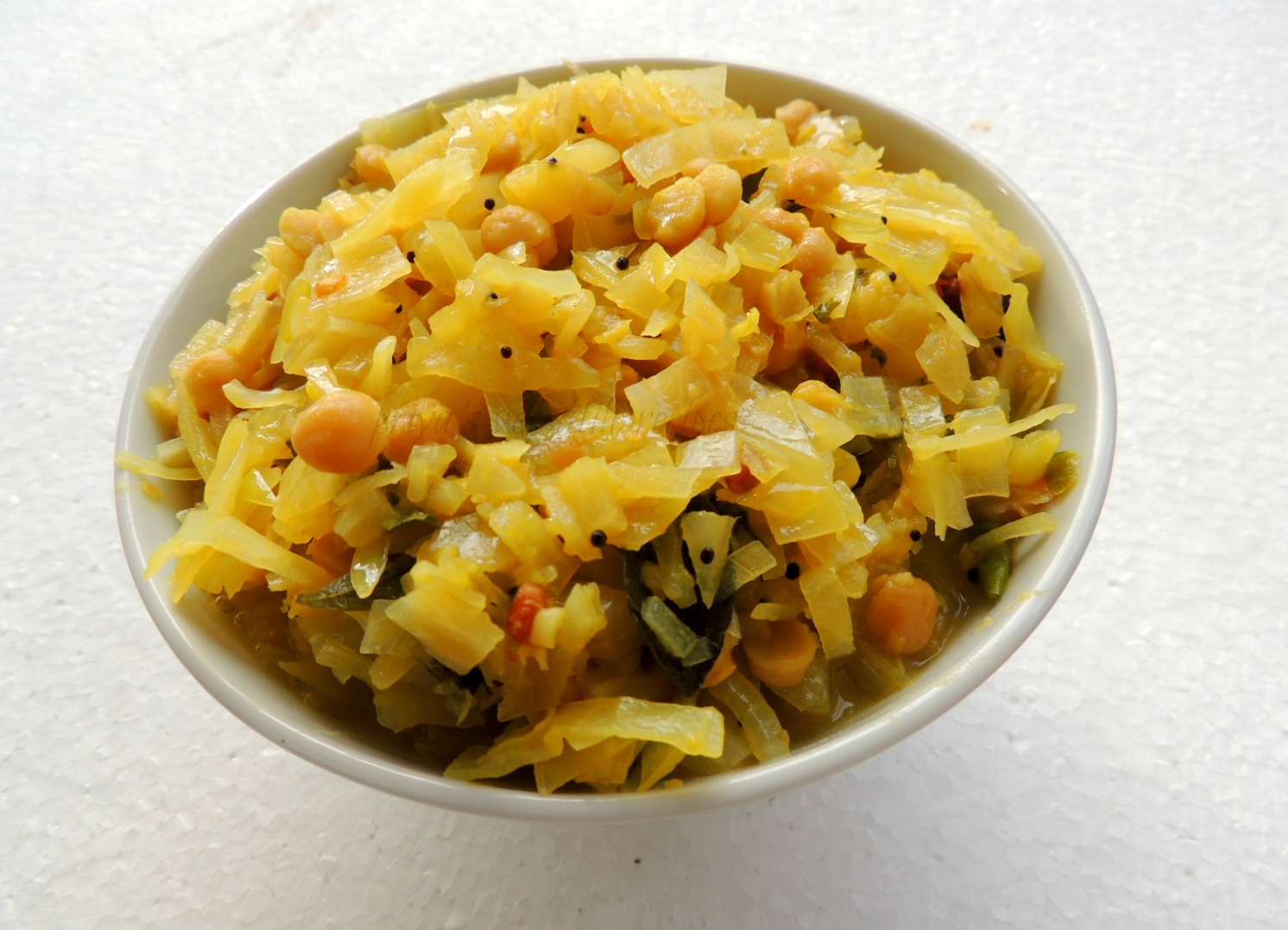 Mustard Greens With Chana Dal - Framed Recipes