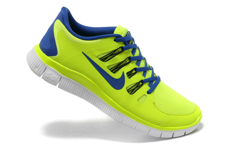 2013 NIKE FREE 50 MENS RUNNING SHOES ROYAL BLUEELECTRIC YELLOW