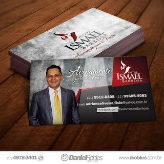 Cartão de visita Pastor Ismael Barbosa