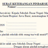 Contoh Surat Keterangan Pindah Sekolah Siswa Sdn Mancagahar 1