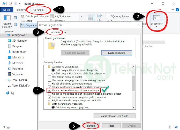 Explorer.exe Yeniden Başlama Sorunu Çözümü Windows 10