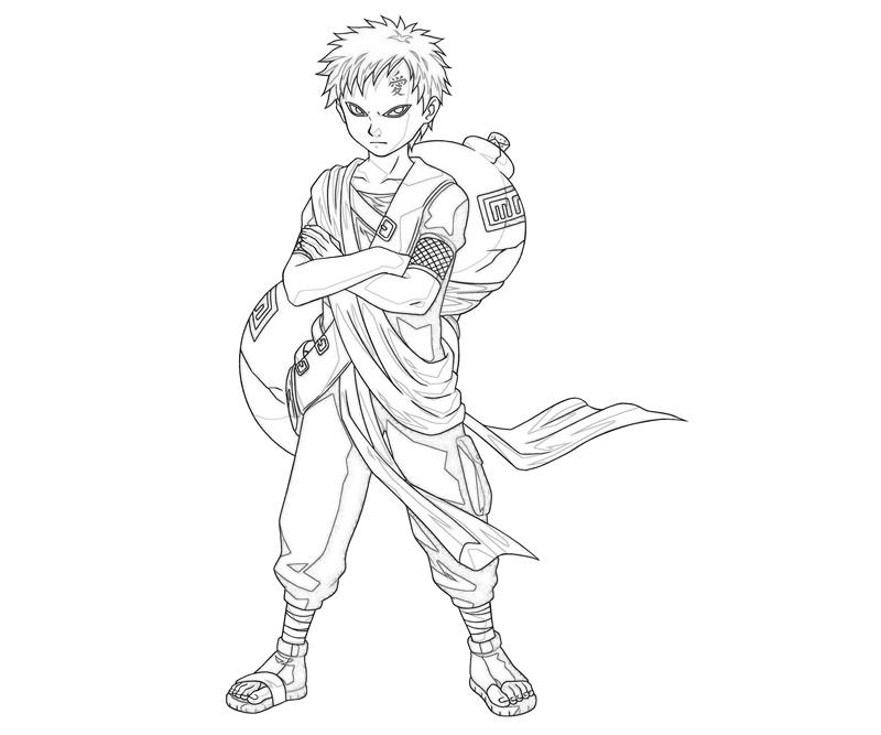 gaara coloring pages - photo #3