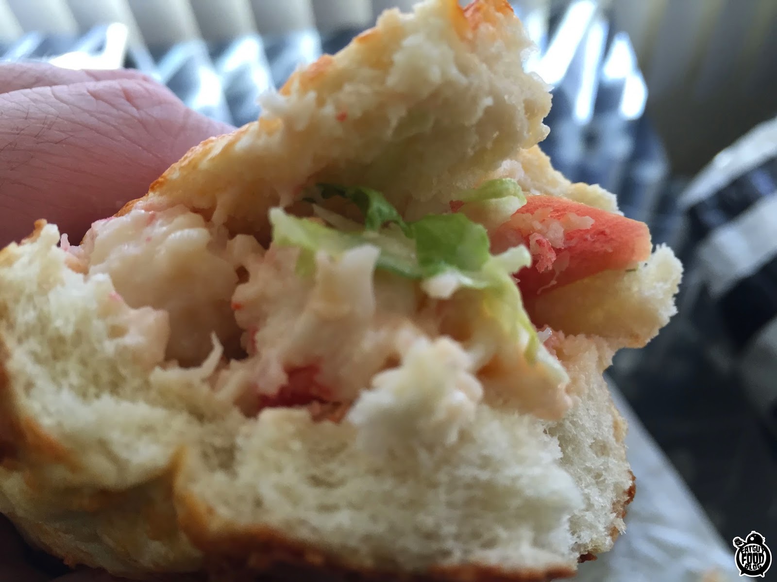 FATGUYFOODBLOG Quiznos Lobster Seafood salad sub!