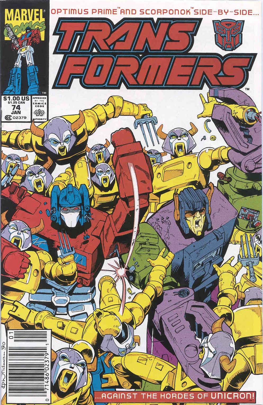 Read online The Transformers (1984) comic -  Issue #74 - 1