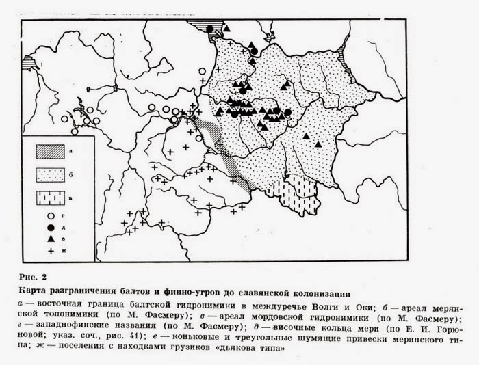 Волго окское междуречье карта