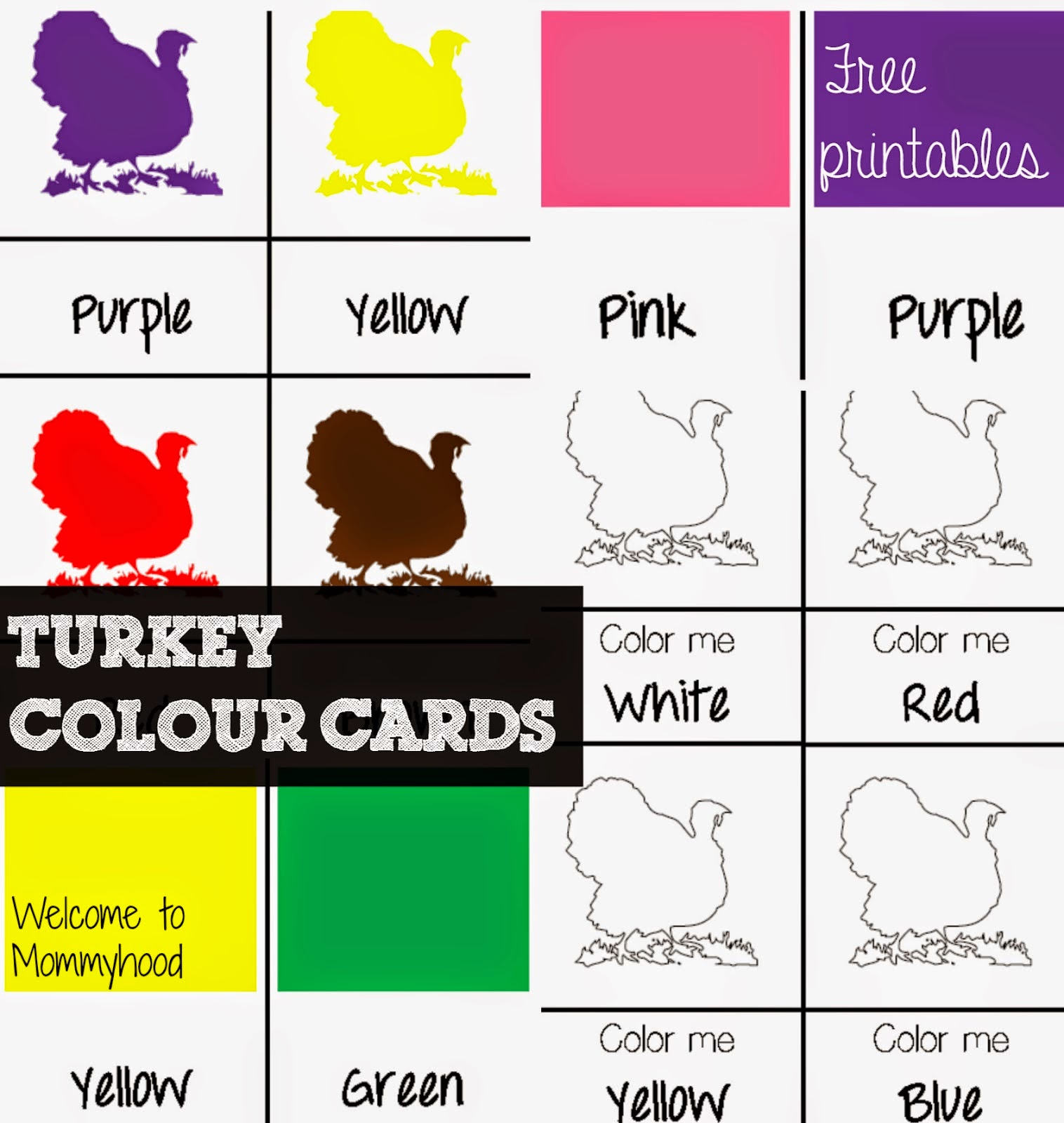Free Thanksgiving Preschool Printables. | Montessori Nature