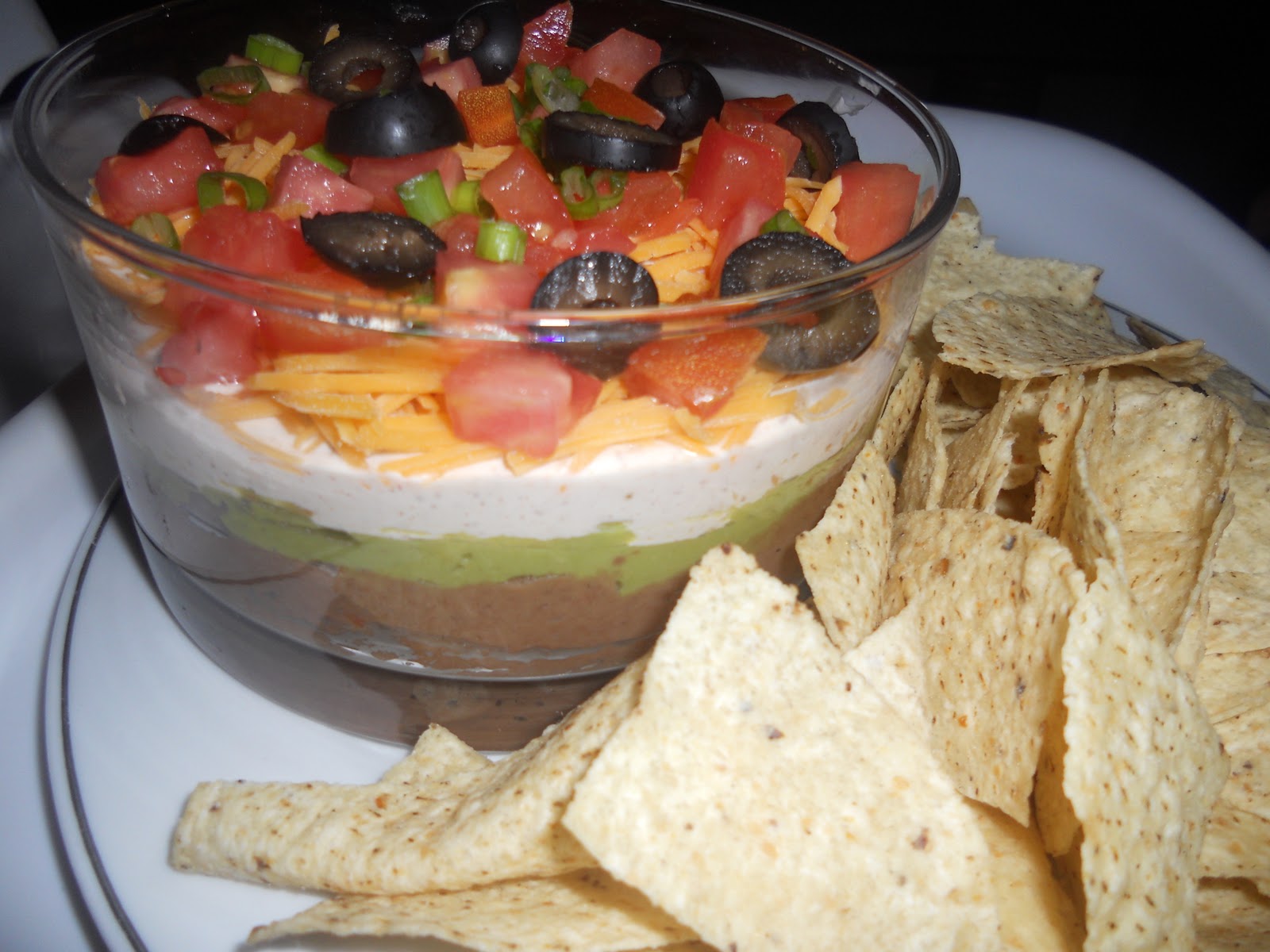 Mommy's Kitchen Creations 7 layer Bean Dip