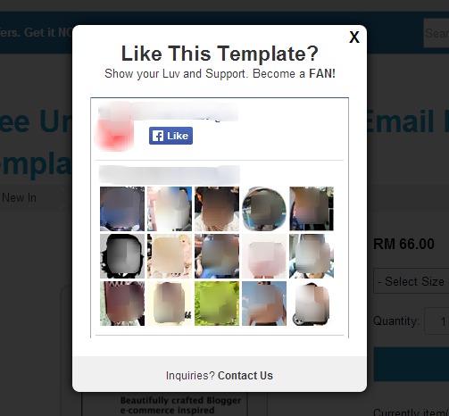 facebook popup like box responsive lightweight for blogger install
