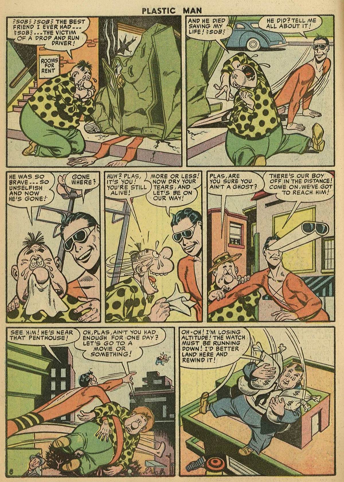 Read online Plastic Man (1943) comic -  Issue #56 - 10
