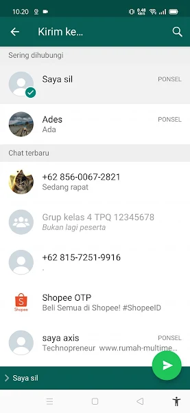 How to Send Apps Via Whatsapp 8