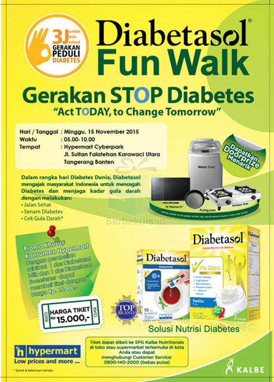 Event Diabetasol Funwalk Di 5 Kota Besar