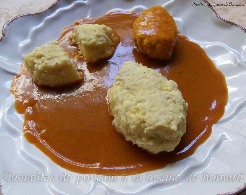 Recette De Poisson QUENELLES DE POISSON A LA BISQUE DE HOMARD