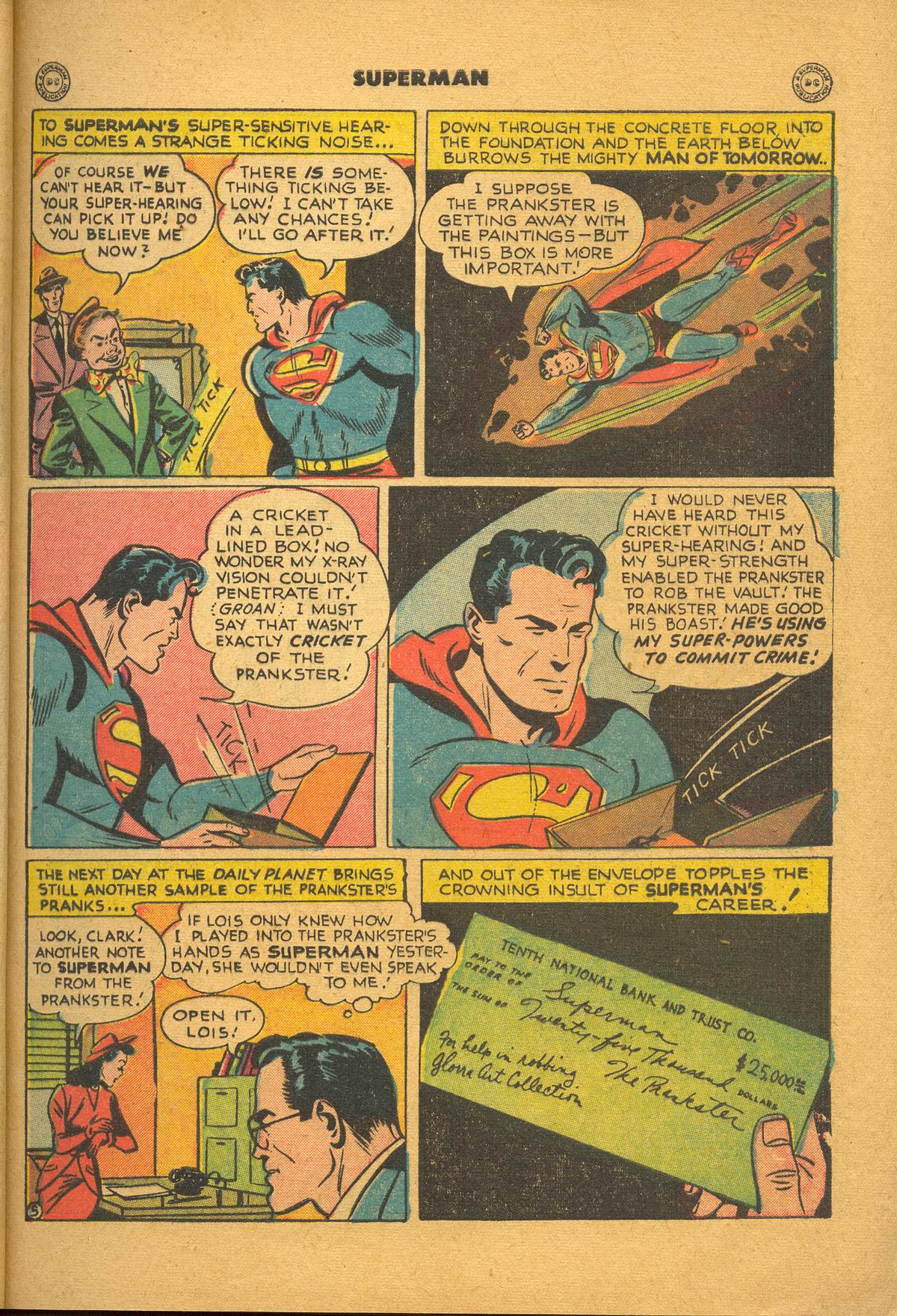 Read online Superman (1939) comic -  Issue #56 - 7