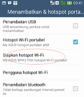 Cara Setting Hp Android Menjadi Hotspot Wifi Tethering