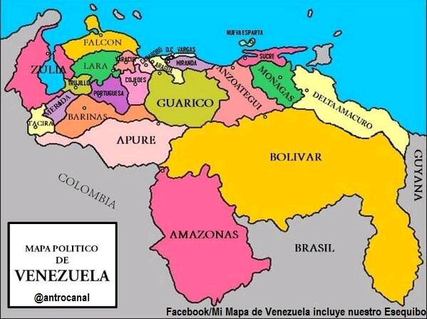 Mi Mapa de Venezuela incluye al Esequibo