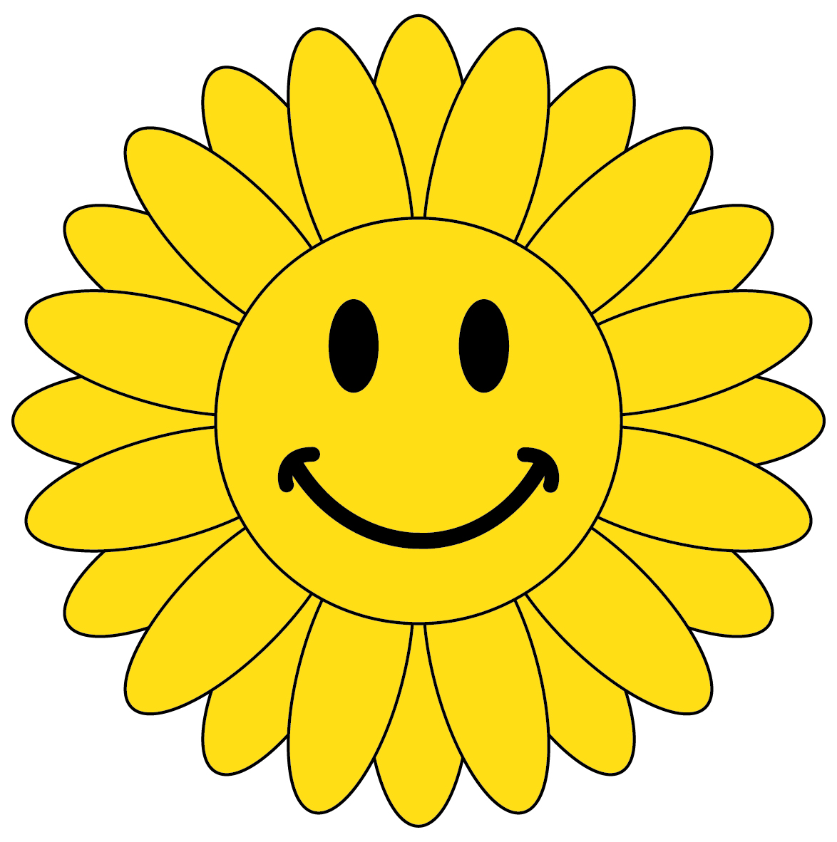 free clipart happy flower - photo #33