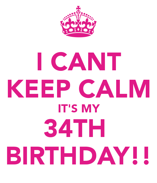 34 день рождения