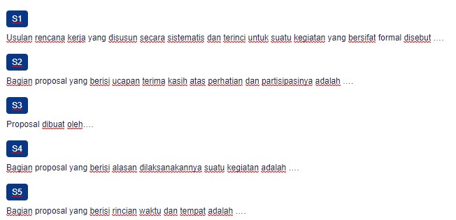 Contoh Soal Mengidentifikasi Komponen Unsur Unsur Proposal