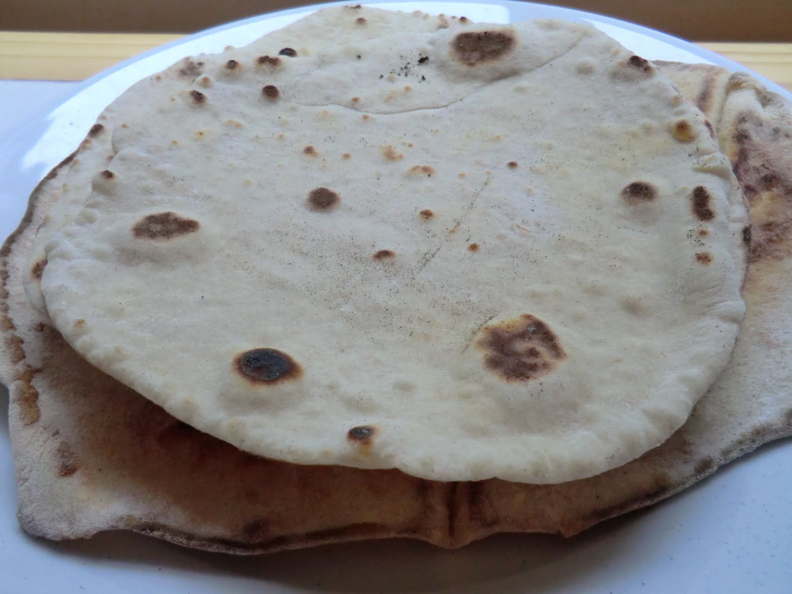 La Cuisine de Sarah Flour Tortillas with Pinto Beans, Charred