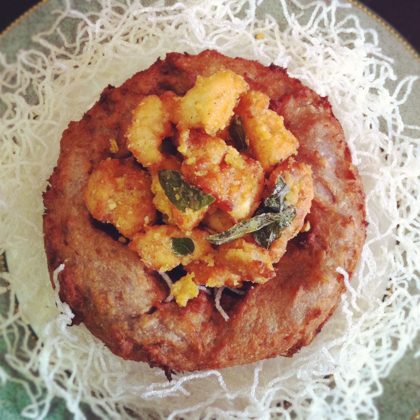 Confessions of a Weekend Cook Yam Ring with Salted Egg Chicken