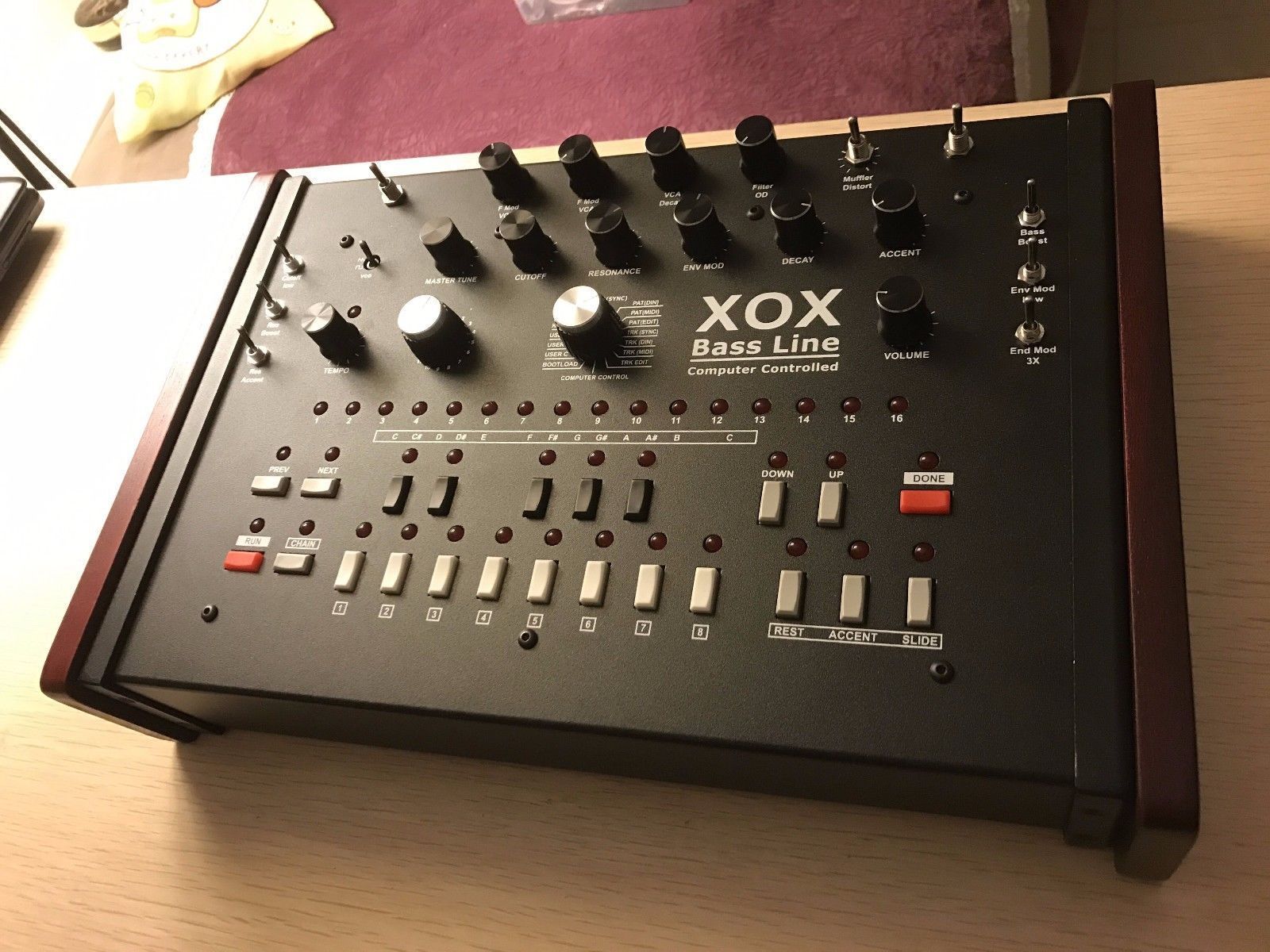 MATRIXSYNTH x0xb0x Atomic Mods 1 & 2nd VCO / TB303 Clone Synthesizer