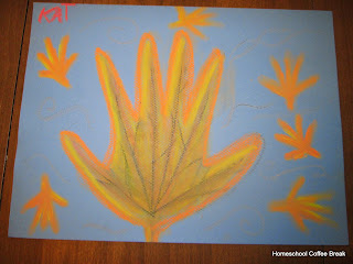 Autumn Art on the Virtual Refrigerator - an art link-up hosted by Homeschool Coffee Break @ kympossibleblog.blogspot.com