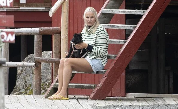 Crown Prince Haakon, Crown Princess Mette Marit, Princess Ingrid Alexandra, Prince Sverre Magnus and Marius Borg Høiby at Lofoten Masters