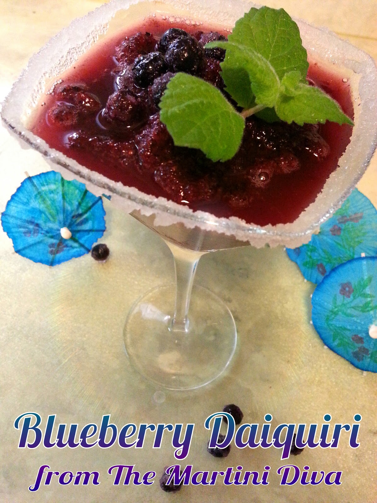 The MARTINI DIVA BLUEBERRY DAIQUIRI