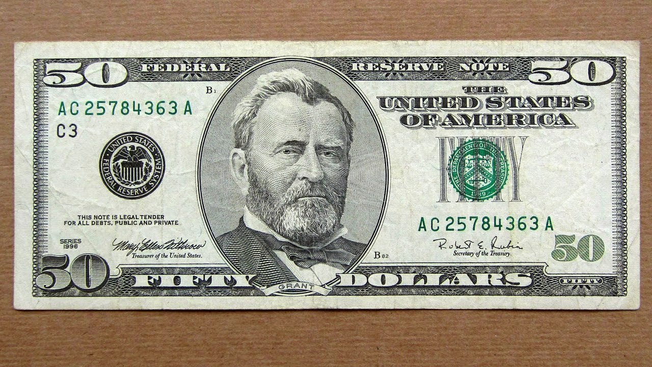United States 50 Dollar Bill