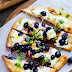 BLUEBERRY, FETA AND HONEY-CARAMELIZED ONION NAAN PIZZA