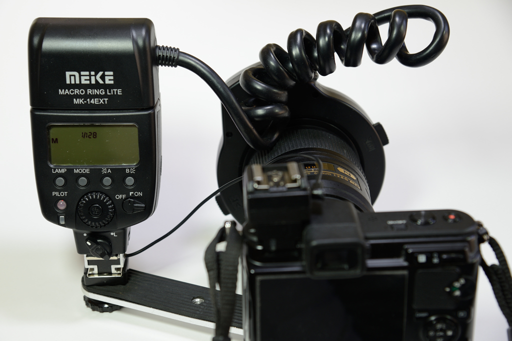 Adapting Camera Using a ring flash on Nikon 1 V series camera