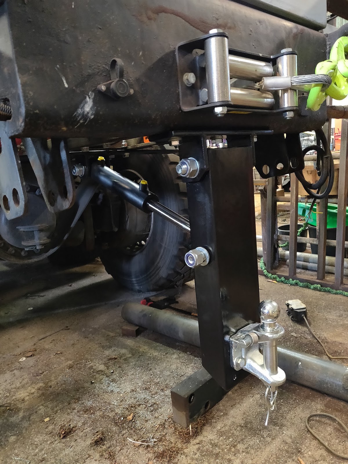 Tatra Overland Truck Build Fold Up Tow Bar Part 2