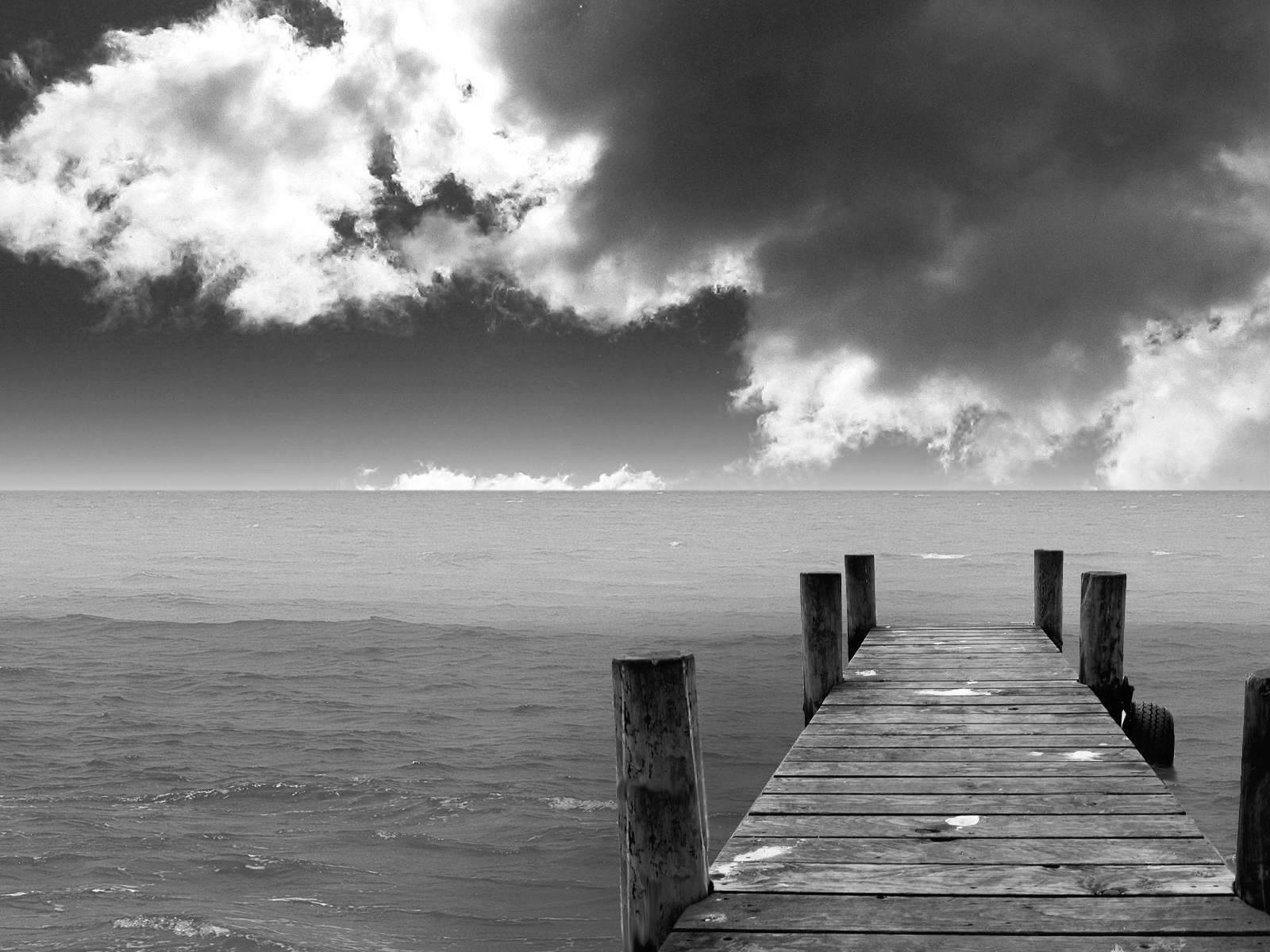 black and white beach landscape wallpapers hd 1 black and white beach ...