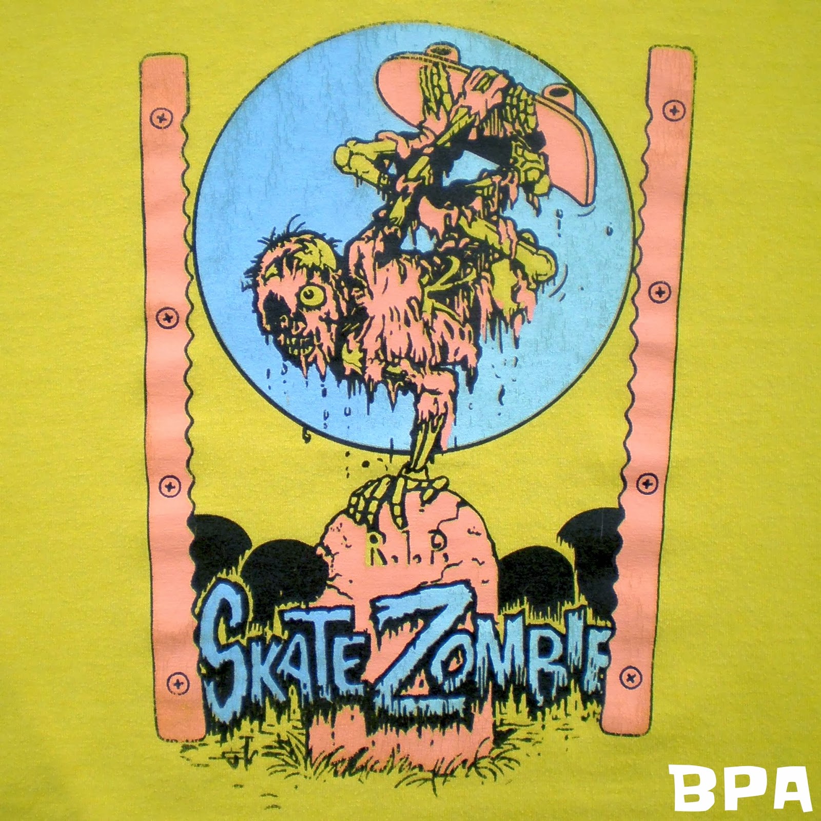 Beach Party Attitude Skate Zombie