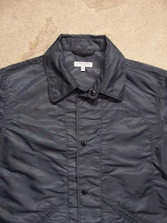 Engineered Garments "Ground Jacket in Navy Flight Sateen"