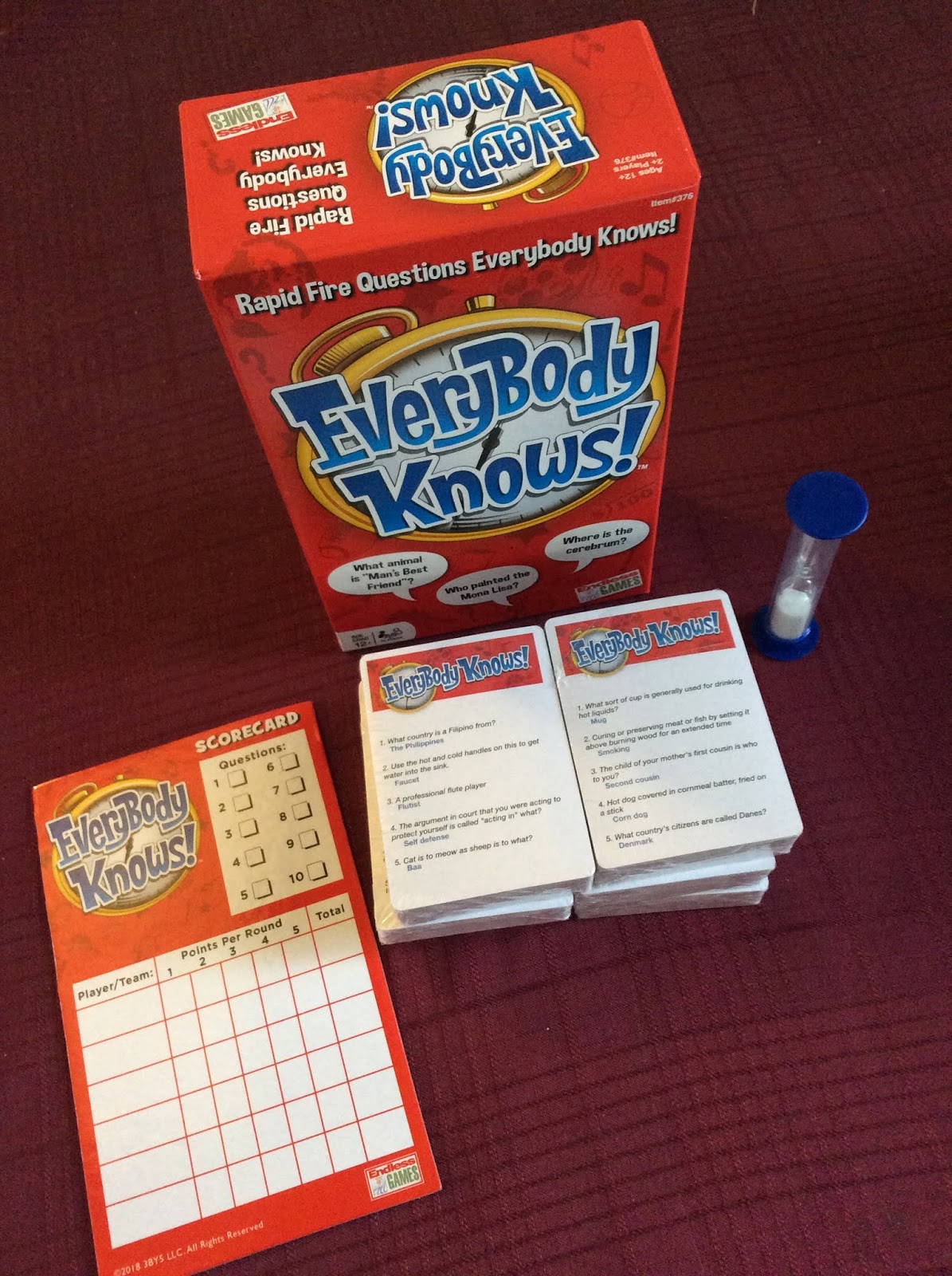 Heck Of A Bunch Everybody Knows Trivia Game Review and Giveaway