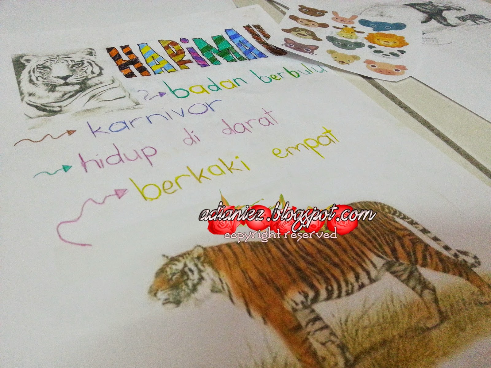 MARI KITA BUAT BUKU SKRAP ~ HAIWAN :-) PROJEK IBU & ANAK