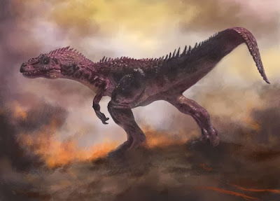 Dinosaur illustration assignment at MICA