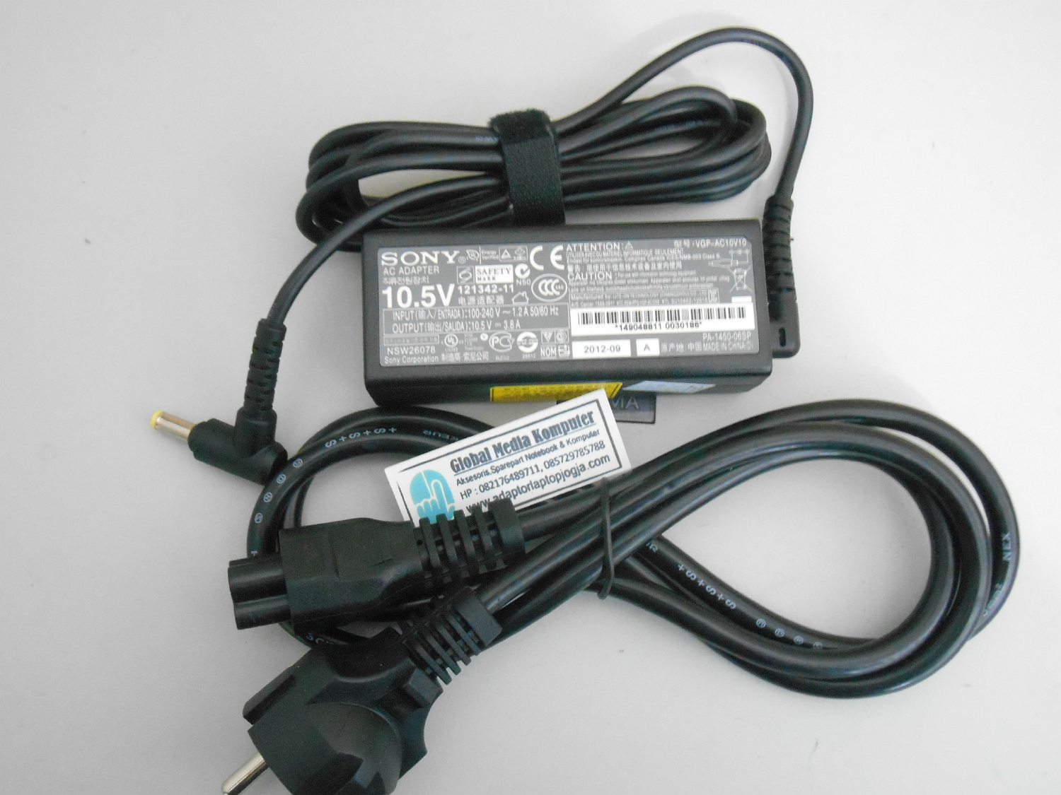 Original Adaptor Sony Vaio 10.5V 3.8A For Sony Duo 11,13 Pro 11 Global Media Komputer Toko