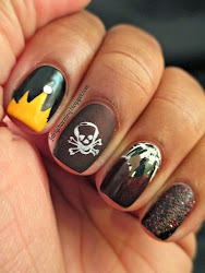 queen evil inspired nail disney snow night opi stay diamond frost tempest mentality daisy skull