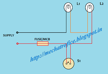Series wiring - wiring of two Loads in series | Mechatrofice