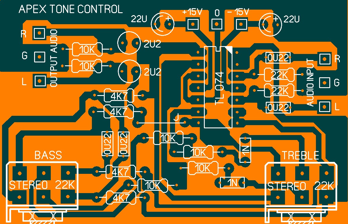 Layout Pcb Tone Control Apex Circuit Diagram Images