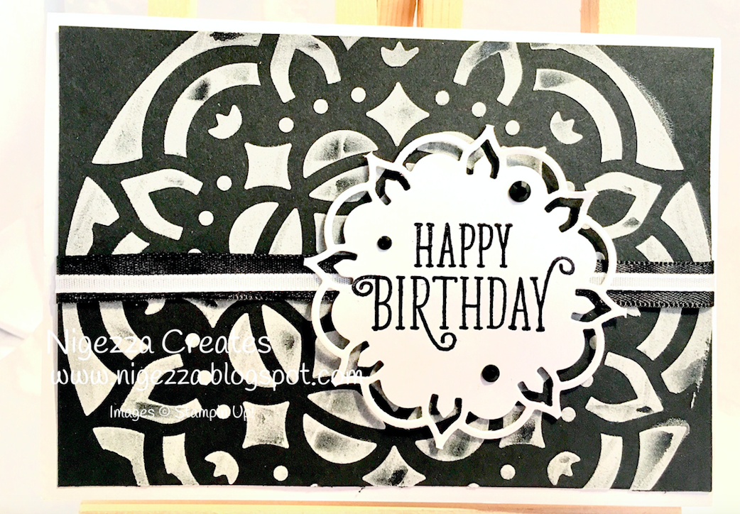 Nigezza Creates Stampin Up Embossing Paste Quick Card