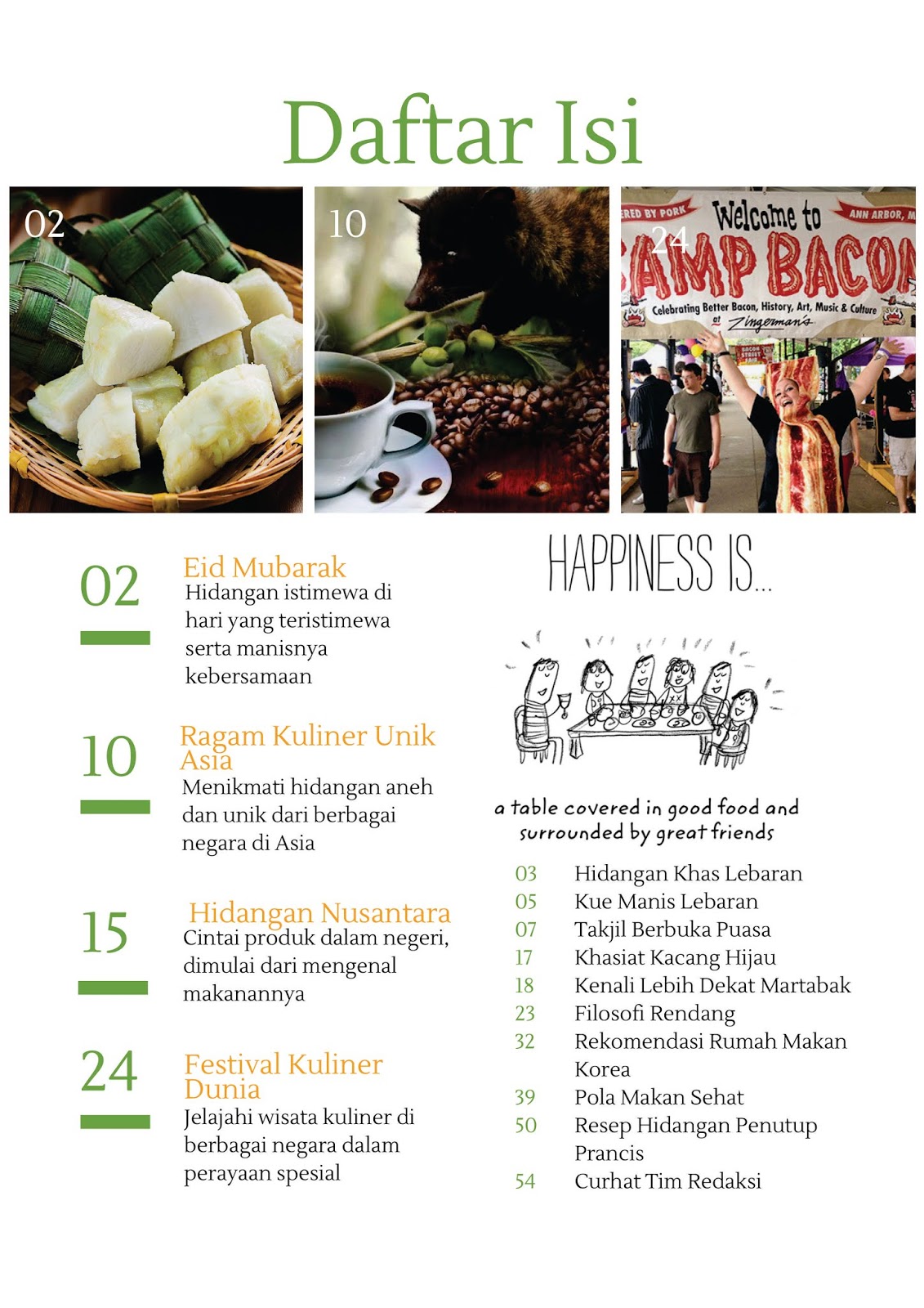 Contoh Daftar Isi Majalah Aneka Contoh