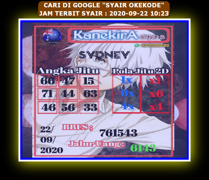 PREDIKSI SYDNEY COJEEL