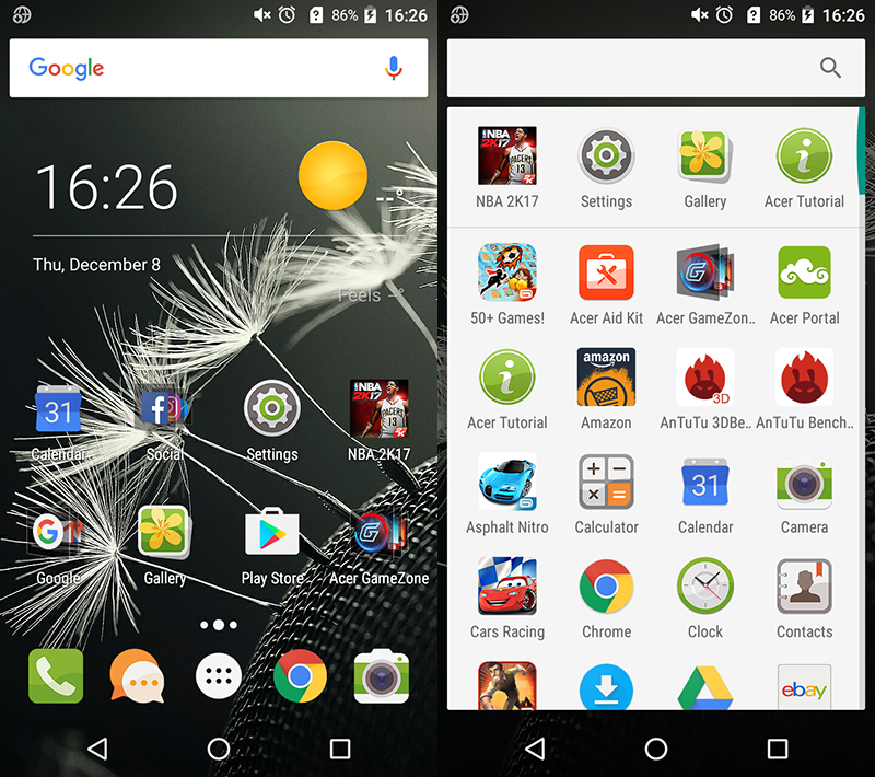 Acer's easy to understand Android UI