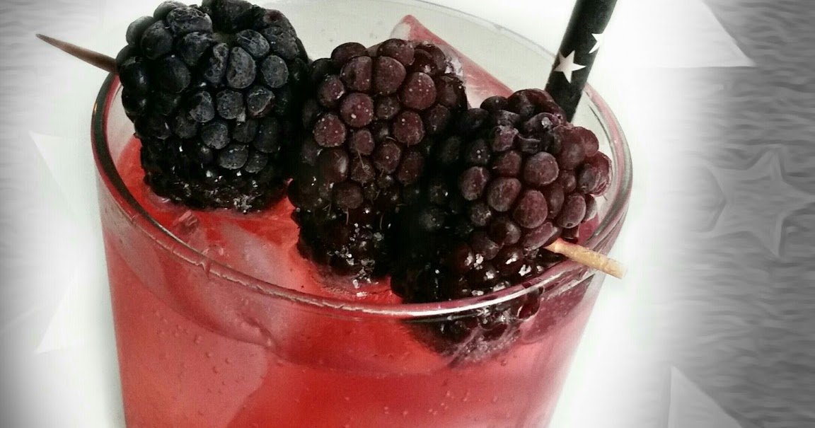 The MARTINI DIVA BLACKBERRY and BLACKCURRANT GIN & TONIC Cocktail