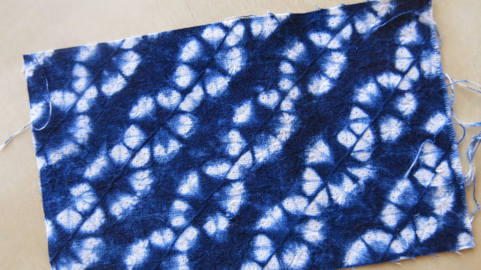 Shibori indigo fabric