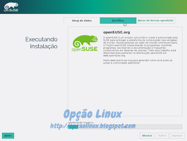 Instalando o openSUSE Leap