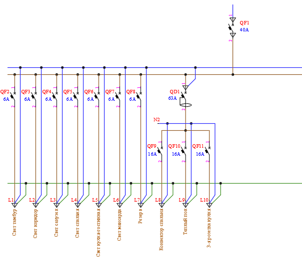 Однолинейная схема